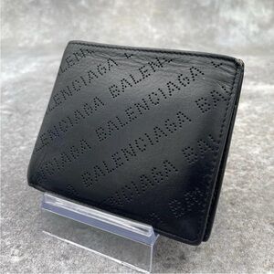 Balenciaga Black Embossed Wallet